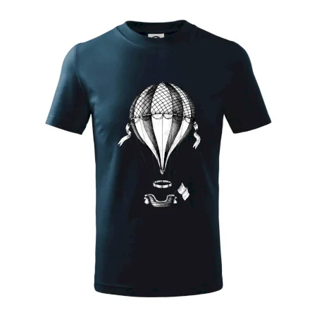 Teplovzdušný balón kreslený