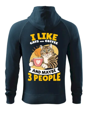 I like cats and coffee and maybe 3 people