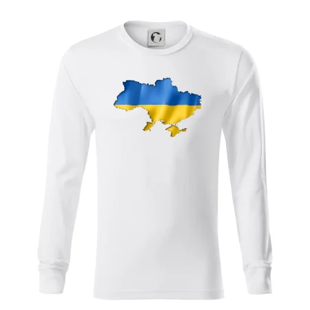 Ukrajina vlajka mapa