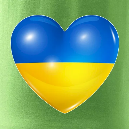 Ukrajina srdce vlajka