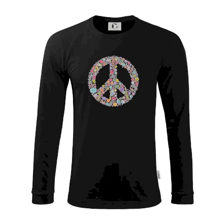 Peace symbol lístočky