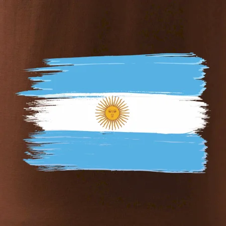 Argentína vlajka kreslená štetkou