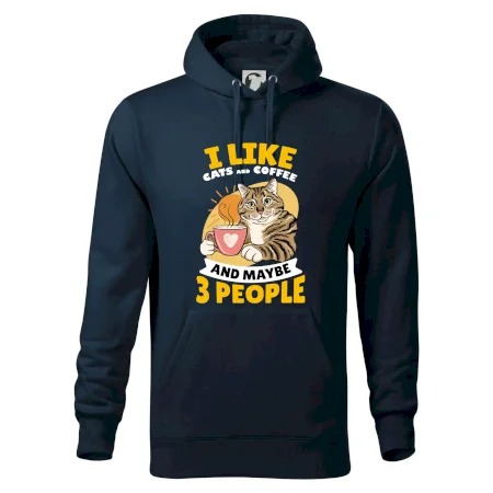 I like cats and coffee and maybe 3 people