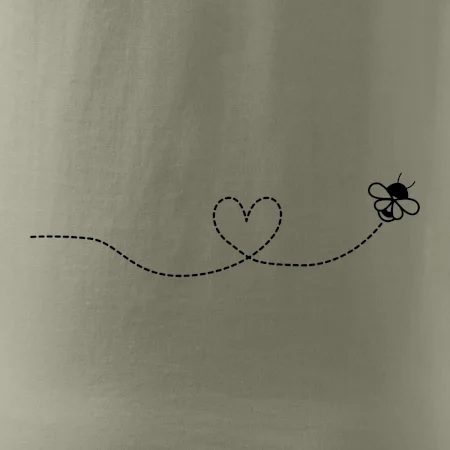 Dráha letu včely - srdce