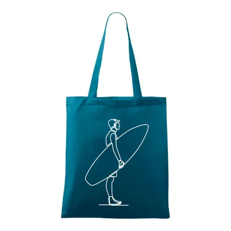 Surfer stojaci jedným ťahom