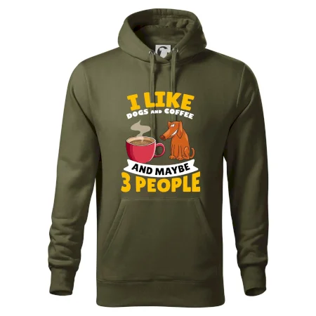 I like dogs and coffee and maybe 3 people