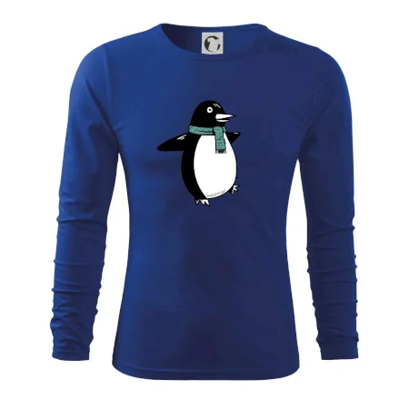 Tučniak so zeleným šálom