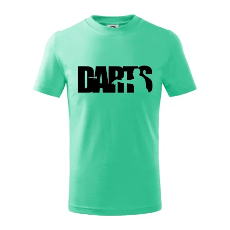 Darts - nápis so šípkarom