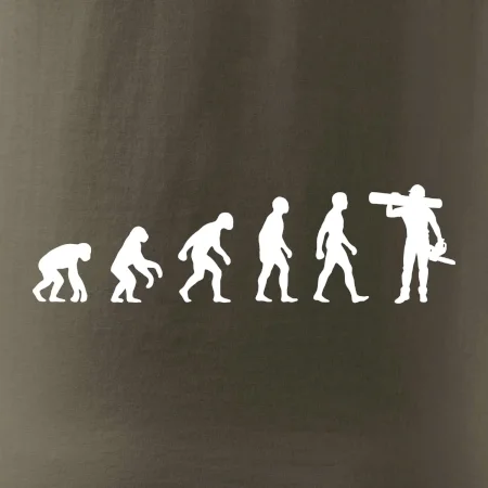 Evolúcia drevorubač - píla a kmeň
