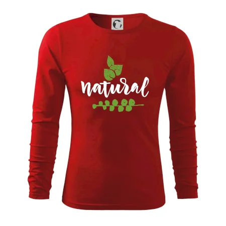 Natural - nápis v listoch
