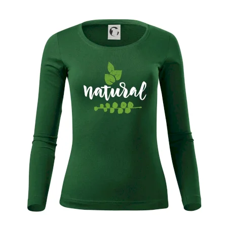 Natural - nápis v listoch