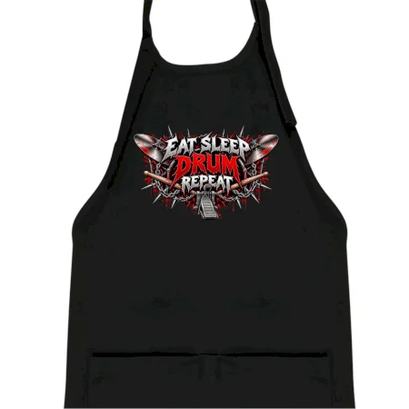 Eat sleep drum repeat metalový potisk bubeníka