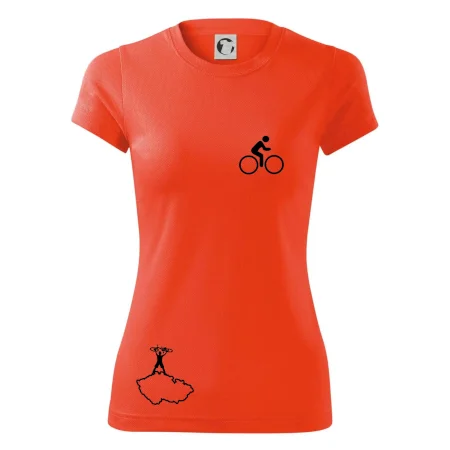 Mapa ČR + kolo na prsu