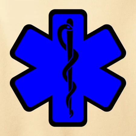 Rescue - Hviezda na prsníku + nápis na chrbte