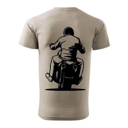 Motorkář na zádech - chopper