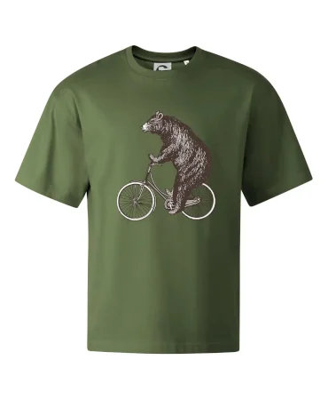Medveď na bicykli