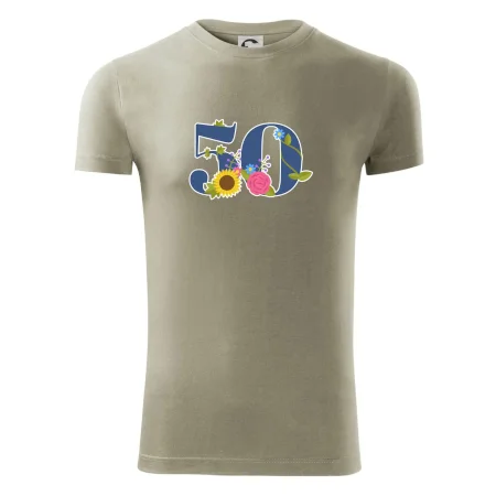 Kvetinové číslo kreslené - 50
