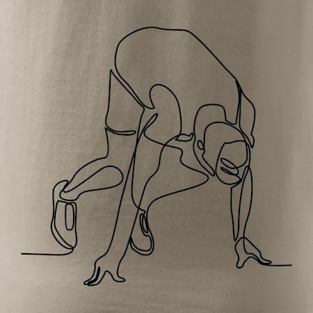 Bežec na štarte jedným ťahom