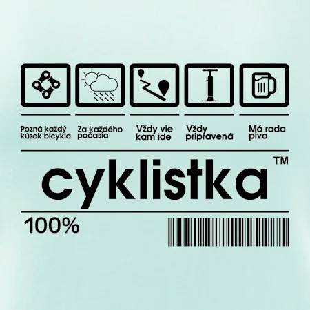 Čiarový kód - cyklistka