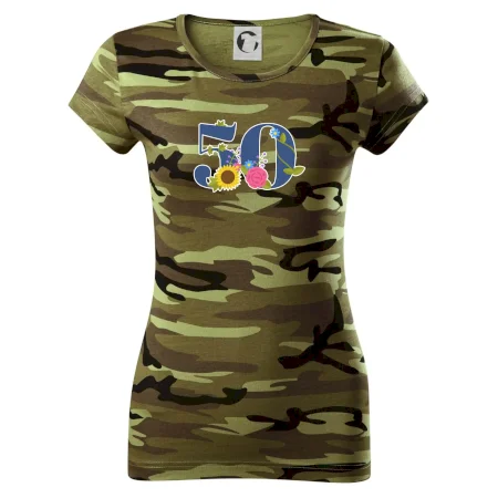 Kvetinové číslo kreslené - 50