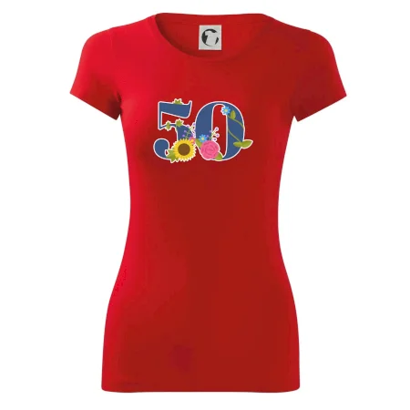 Kvetinové číslo kreslené - 50