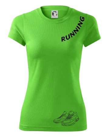 Running nápis šikmo