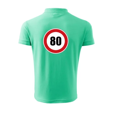 Dopravná značka - obmedzenie rýchlosti 80