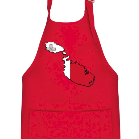 Mapa Malta s vlajkou