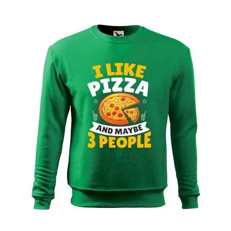 I like pizza and maybe 3 people