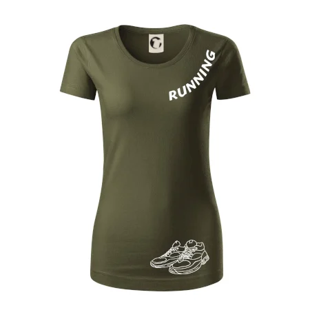 Running nápis šikmo