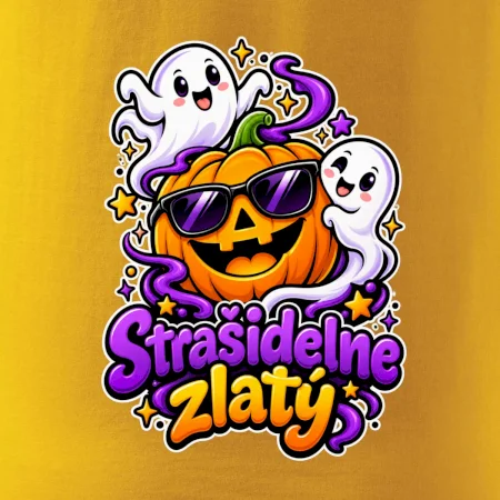 Strašidelne zlatý - veselá tekvica a duchovia