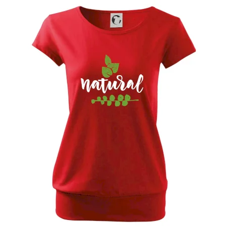 Natural - nápis v listoch