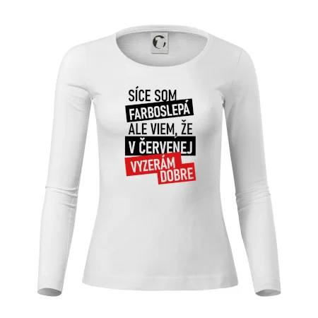 Síce som farboslepá, ale viem, že v červenej vyzerám dobre