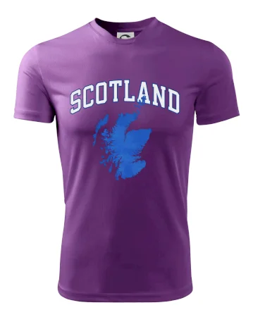 Scotland nápis s mapou