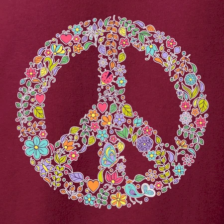 Peace symbol lístočky