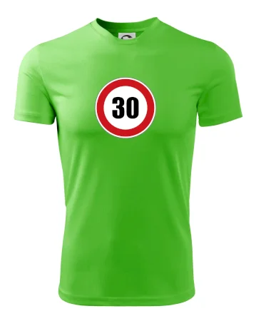 Dopravná značka - obmedzenie rýchlosti 30