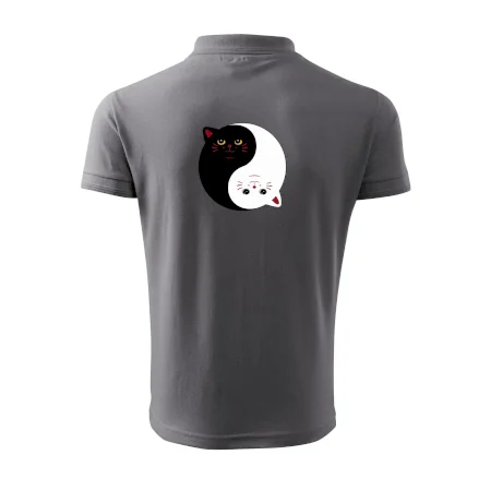 Mačky jin jang farebné
