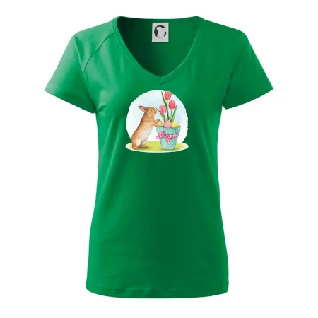 Veľkonočný zajačik tulipány