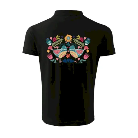 Folklór - dva farebné vtáčiky