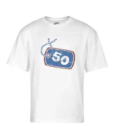 50 na krku štítok