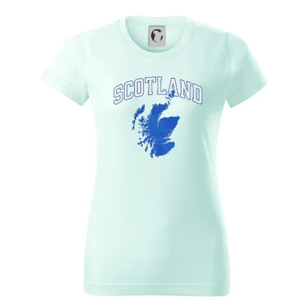 Scotland nápis s mapou
