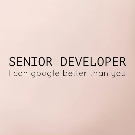 Senior developer google better than you