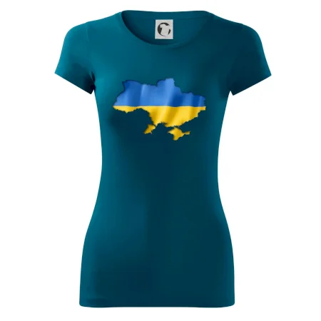 Ukrajina vlajka mapa