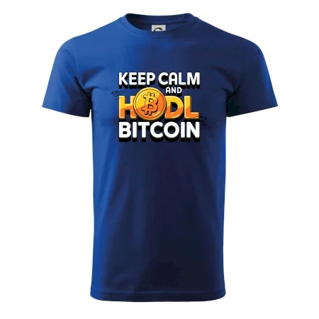 3D nápis Keep Calm and HODL Bitcoin