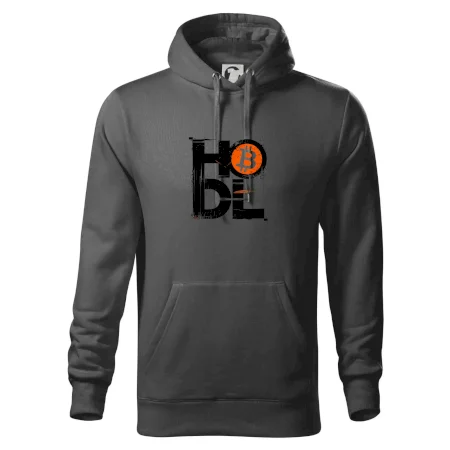 Hodl velký nápis a logo BTC
