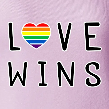 Love wins nápis