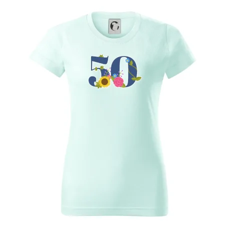 Kvetinové číslo kreslené - 50