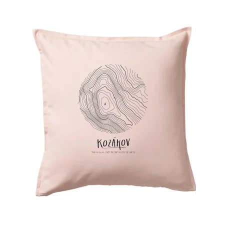 Kozákov - vrstevnice v kruhu