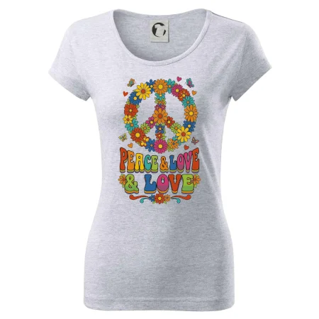 Peace and love - na výšku s květy