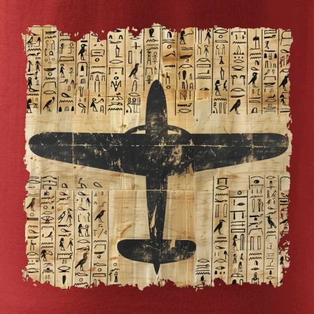 Egyptské hieroglyfy lietadlo
